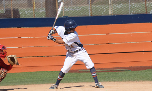 Freshman Michael Carlos recorded one of Citrus' two hits at Tuesday's contest at Canyons.