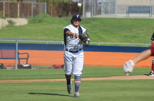 Sophomore Anthony Virgen provided the only offense for the Owls on Saturday afternoon in a 2-5 loss to LA Valley College.