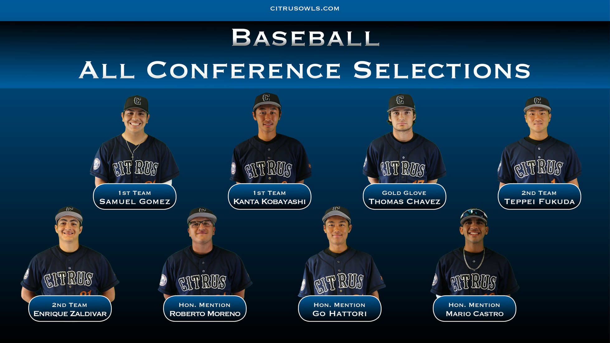 All-Conference Baseball Players Announced