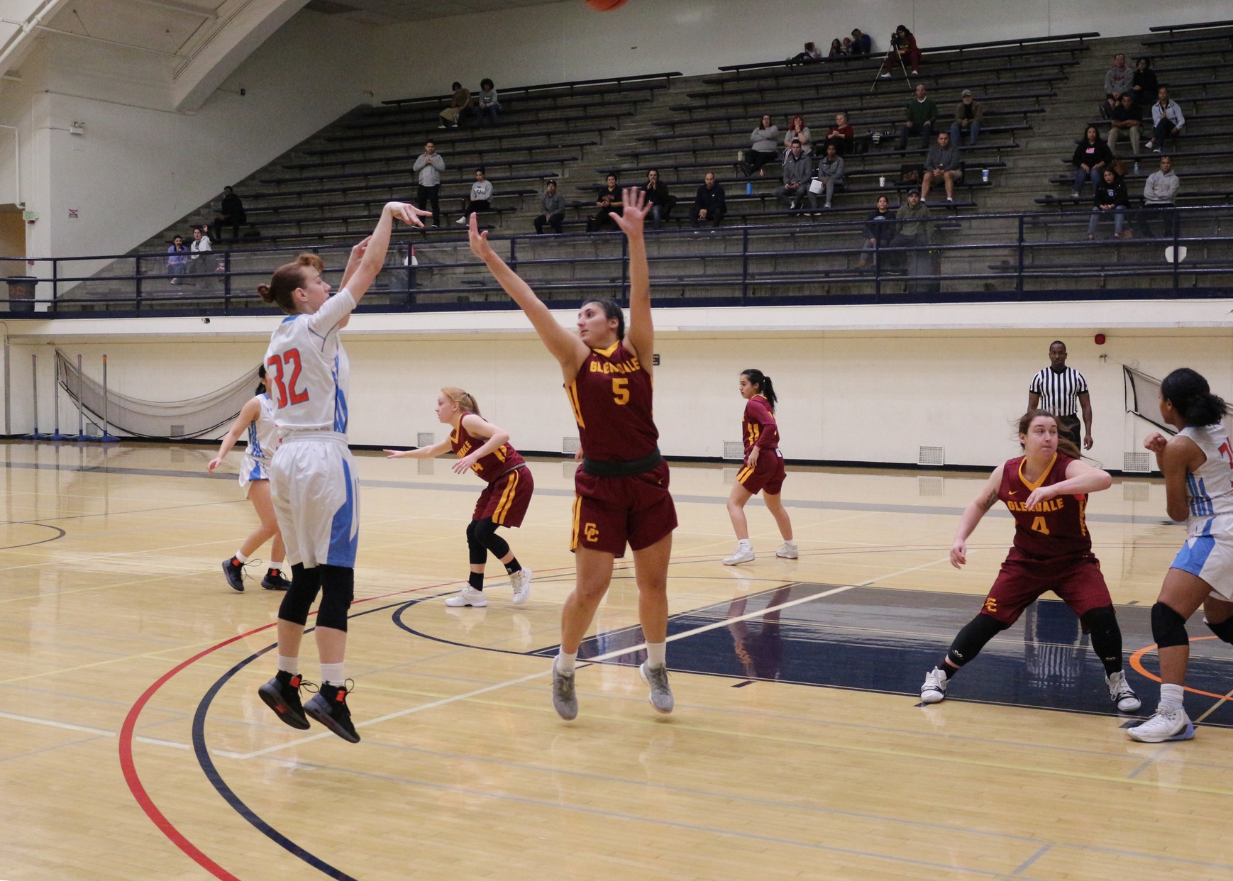 Keely Wall shows perfect form in this long range 2. The shot hit nothing but net. Image: Treyvon Watts-Hale