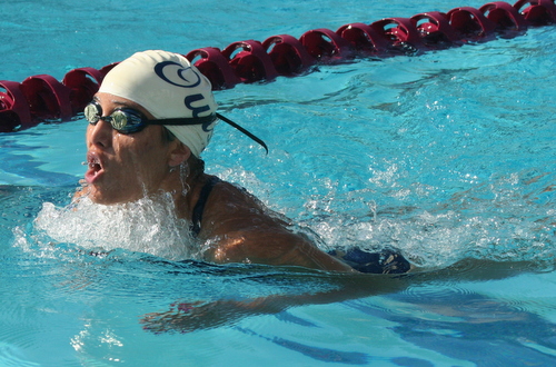 Chelsea Fujita-Haffner finished 5th in the 50 Yard Fly during day two of the 2013 WSC Championships.