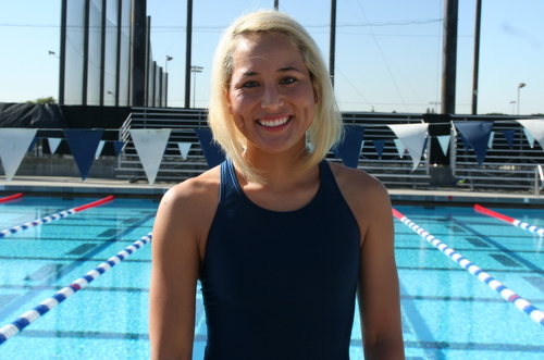 Freshman Chelsea Fujita-Hafner finished 25th out of 70 overall swimmers at the WSC Pentathlon on Saturday.