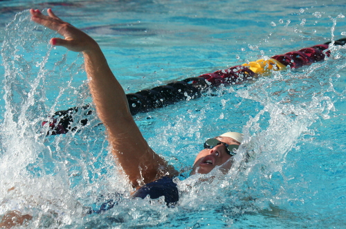 Freshman Chelsea Fujita-Hafner finished in the Top 22 in three individual events at the Mt. SAC Invite this weekend.