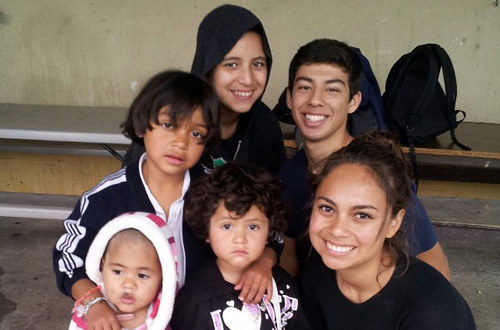 Citrus College swimmer and cross country athlete Michelle Lopez recently gave back by visiting an orphanage in Mexico.