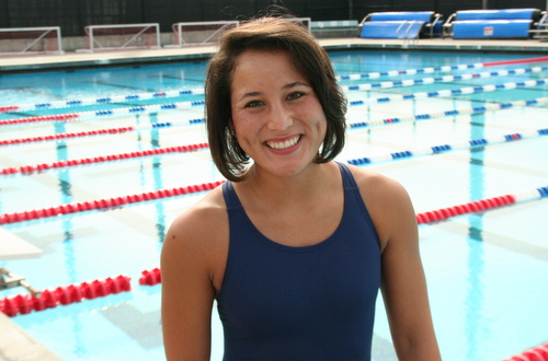 Sophomore Chelsea Fujita-Haffner had a pair of Top 10 finishes in the 50 and 100 Fly Events at the 2014 Mt. SAC Invite.
