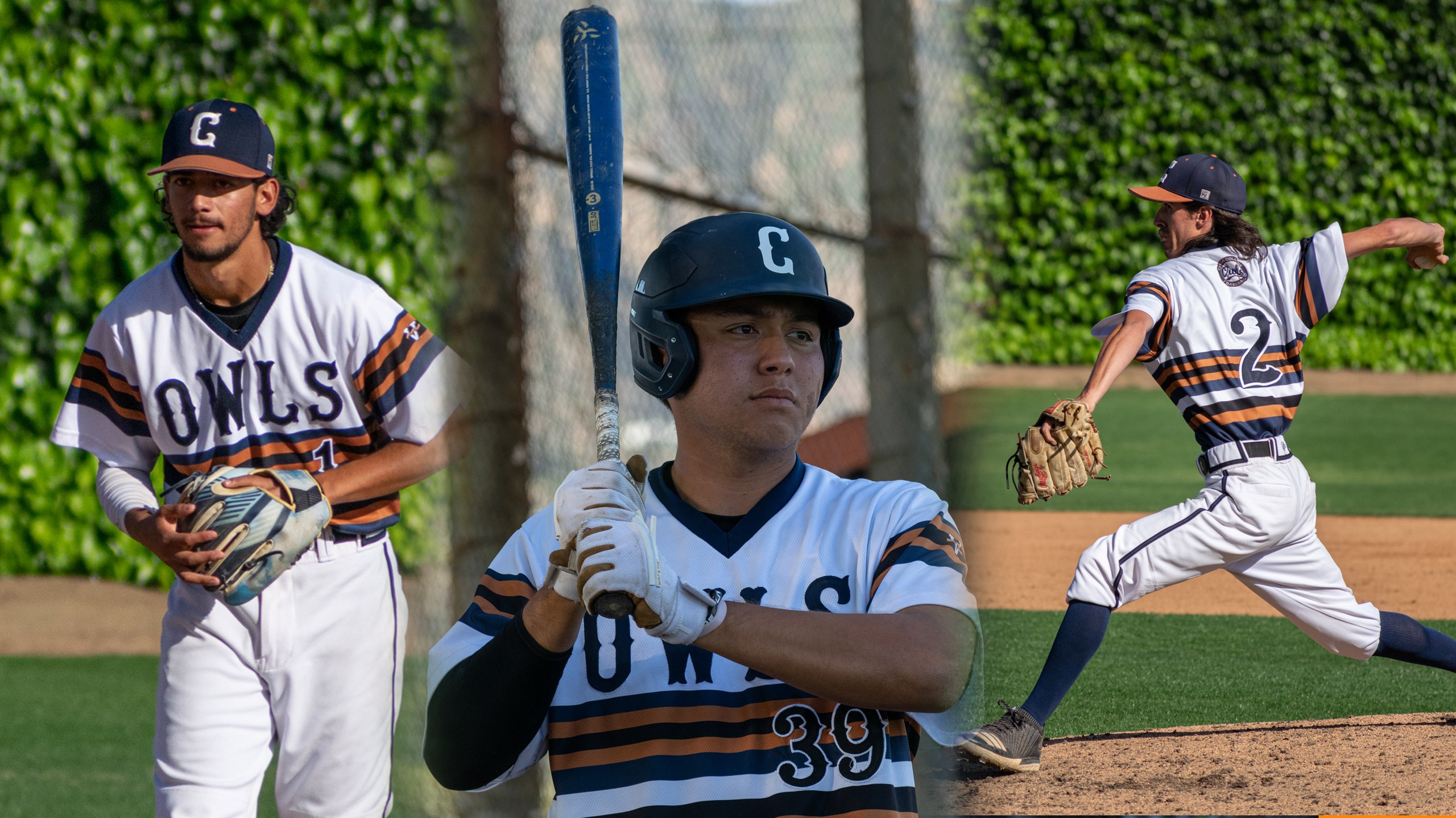 Robert Valdivia, Conner McKinney and Ryan Luiz Harney are set to continue their playing careers after solid seasons with Citrus. Photos by Jacob Bramley
