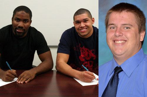 Sophomore's David Metcalf, Rodney Mathews, and Travis Doll have all signed early scholarship offers, and will be enrolling at their next school in the Spring.