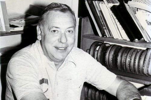 Former Citrus College Head Football Coach John Strycula, pictured here at his desk in 1975, passed away this weekend. Photo By: Avril Russell