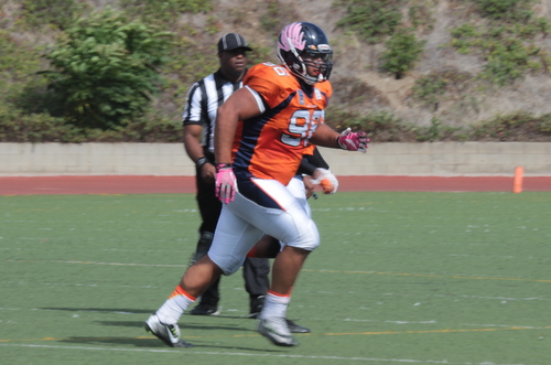Sophomore Trent Williams had a team high 14 tackles in Citrus' loss to Chaffey. Photo By: Natalia Ponce