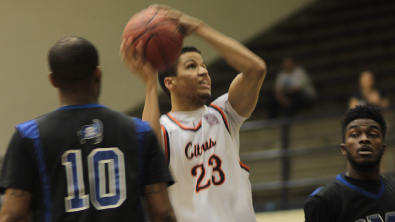 Sophomore Ryan Wiley had a double-double in Citrus' loss at West LA. Photo By: Megan McCullough