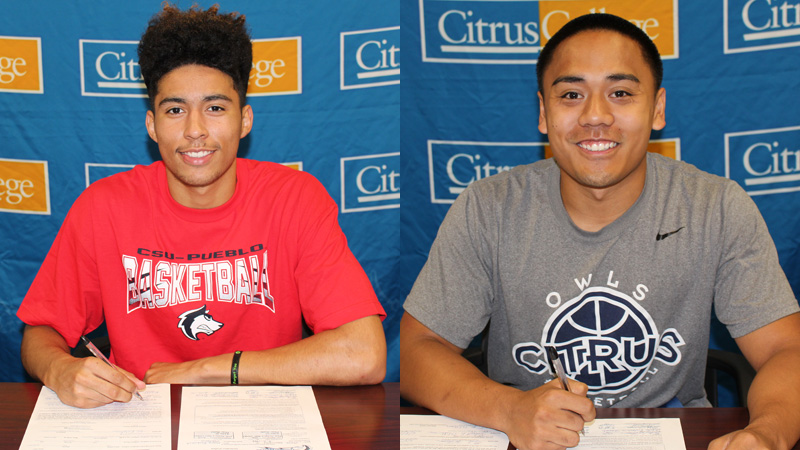 Mark Williams (left) and Jeriko Santos (right) have accepted offers to continue their academic and playing careers at four-year universities next Fall.