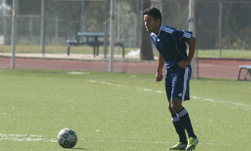 Sophomore Silbestre Valencia scored Citrus' lone goal at Canyons on Friday afternoon.
