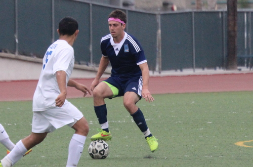 Sophomore Michael Montoya scored twice for the Owls in their 3-2 win at Santa Monica College.