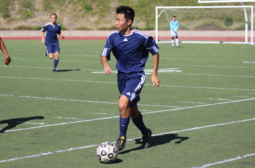 Freshman Shun Sekiguchi had Citrus' lone positive in Citrus' 5-1 loss to visiting College of the Canyons.