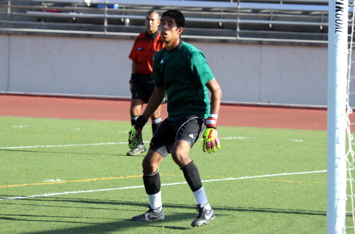 Sophomore keeper Cesar Valverde had nine saves in a 1-0 loss at Glendale.