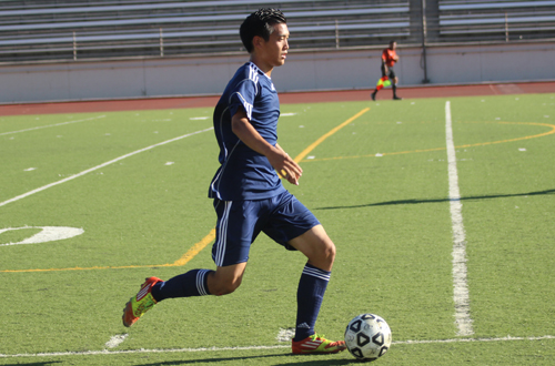Freshman Yuwa Yamamoto recorded his first assist of the season in Citrus' 3-4 loss to Santa Barbara.