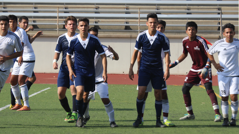 The Men's Soccer team dropped their conference opener on Tuesday evening at Glendale College.