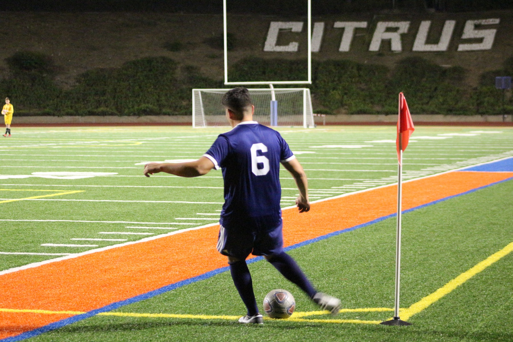 Sergio Gonzalez puts a corner kick in play. Image: Molly Montelly