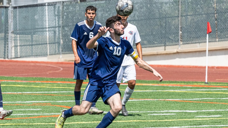 Andrew Garibian scored one goal in the Owls' 3-2 loss against AVC. Photo by Jacob Bramley