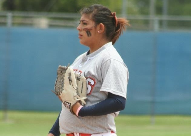 Freshman Arianna Sanchez pitched a complete game two hits shutout in Citrus' win over Cypress on Sunday. Photo by: Rich Baltazar