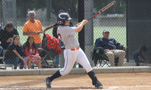 Freshman Erinn Jaramillo was 7 for 8 with three runs scored between Citrus' two games at Canyons on Tuesday.