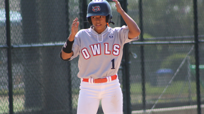 Freshman Mia Escobar was 2-for-2 with two runs and two RBIs in Citrus' home closing win over LA Valley College. Photo By: Mykenna De Avila
