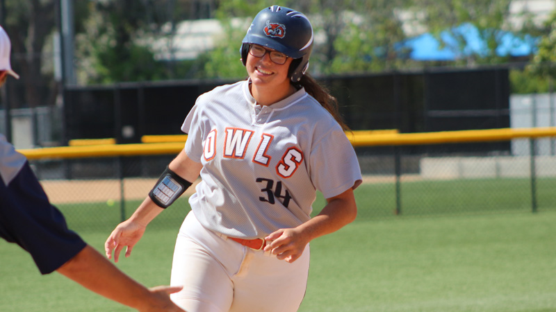 Citrus sophomore Jade Nua was named the CCCAA & CCCSIA February Athlete of the Month. She is just the fourth Owl in the program's history to earn the award. Photo By: Mykenna De Avila.