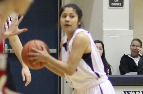 Freshman Gabriela Ixtepan had eight points, four rebounds, and two steals in Citrus' loss to Bakersfield. Photo By: Halayna De Avila
