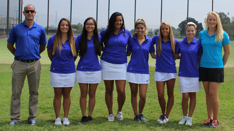The Citrus College Women's Golf team sat in second place after the first day of competition at the 2015 CCCAA State Championships.
