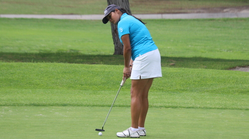 Freshman Lexi Tunstad had the second lowest round of the day for Citrus on the second day of the 2015 WSC Championships.