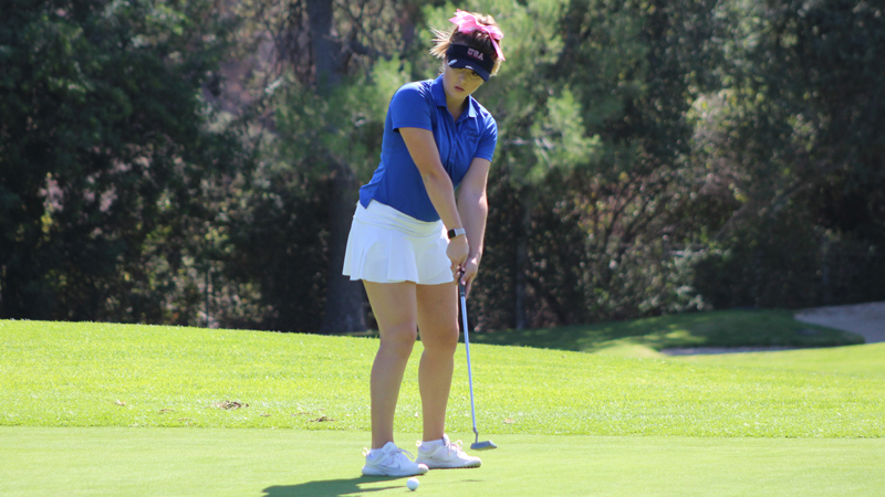 Freshman Grazia Watkins notched her first scoring round of the year at Monday's WSC Event hosted by Bakersfield College.