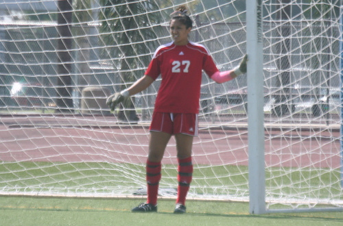 Sophomore Dominique Oro recorded her second straight shutout at Pierce on Friday.