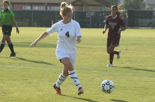 Freshman Rebekah Evans scored Citrus' only goal in Tuesday evening's 3-1 loss at College of the Canyons.