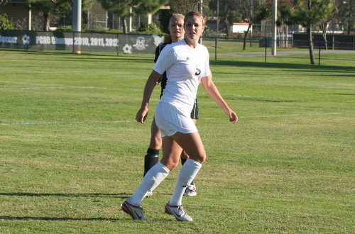 Freshman Kacie Licata was the best player on the field for the Owls on Saturday afternoon, firing off a team high three shots in their playoff loss.