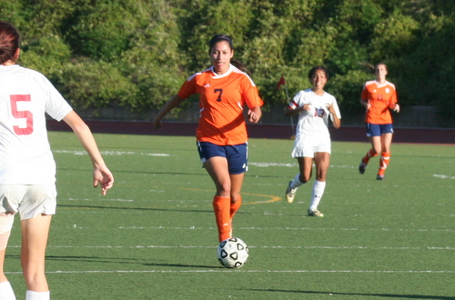 Freshman Cindy Ramirez score a goal, and handed out a pair of assists, in Citrus' 6-0 win over Bakersfield College.