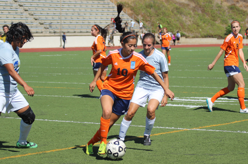 Sophomore Natalia Ponce recorded her fourth assist of the year on Tuesday, in Citrus' 1-2 loss at Santa Monica.