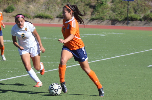 Sophomore Cindy Ramirez scored both of Citrus' goals on Tuesday afternoon in the Owls' 2-0 win at Antelope Valley.