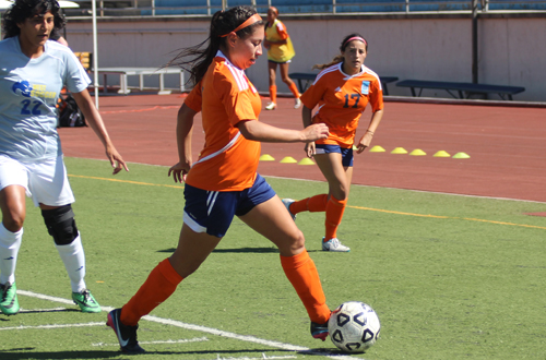 Sophomore Cindy Ramirez recorded her second career hat trick on Friday at LA Valley.