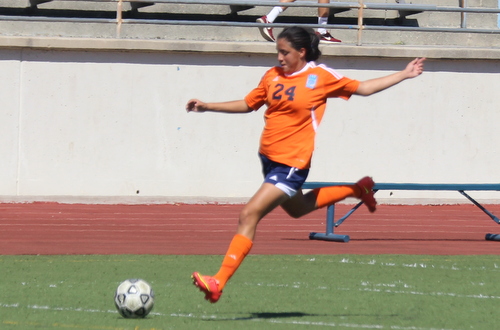 Freshman Alyssa Selio scored her first of the year in Friday's win over West LA.