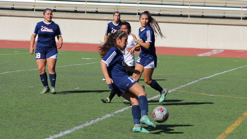 The Citrus College Women's Soccer team had their 2016 season come to a close on Thursday in their loss at Santa Barbara. Photo By: Grazia Watkins