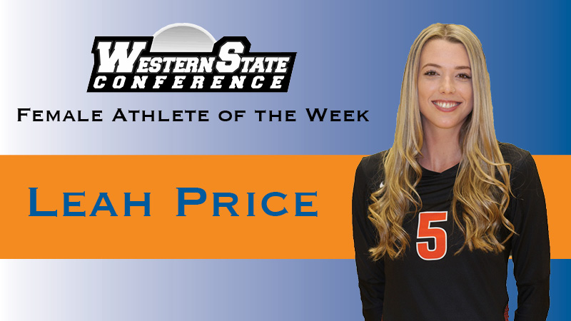 Citrus Volleyballer Leah Price Scoops Up Conference Athlete Of The Week Honors