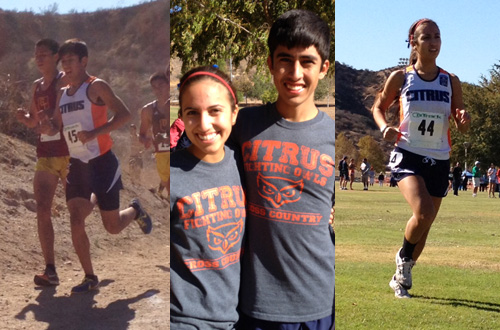 Freshman Diego Lopez and Sophomore Julia Galvez advanced to the 2013 CCCAA State Championships after their races in the 2013 Socal Championships on Friday. Photos By: Citrus College Cross Country