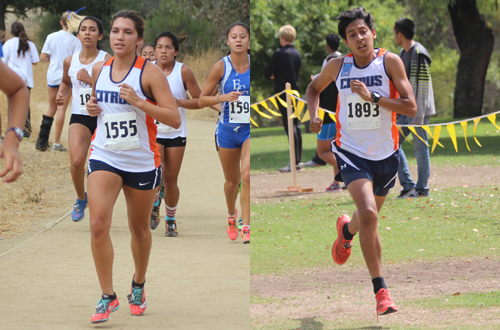 Sophomore Jessica McMillen and freshman Luis Arriaga finished second and fourth for the Citrus women and men respectively at the 2014 WSC Preview.