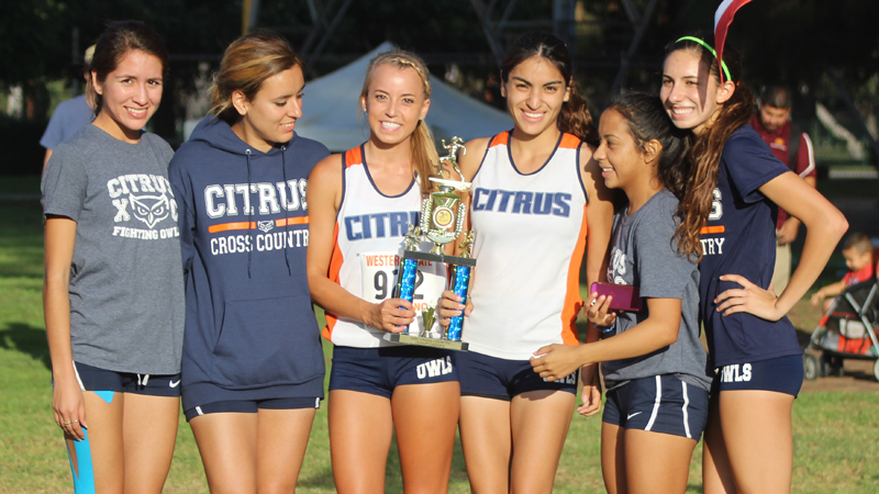The Citrus College Women's Cross Country team took home third at this past weekend's 2015 WSC Championships. It's the highest finish by a Citrus Women's team since they joined the WSC.