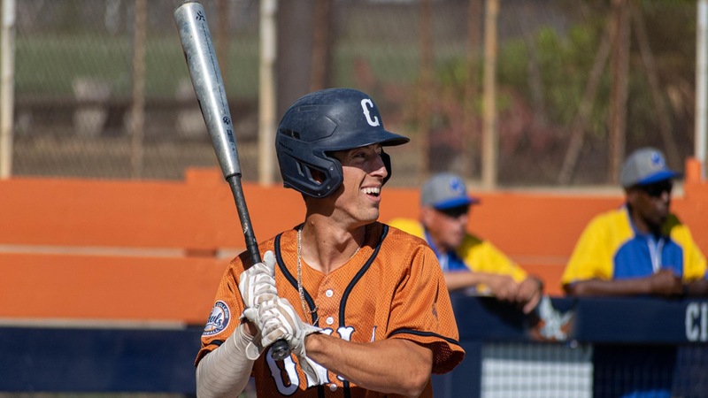Jared Gener went 2-for-4 with one run and four RBIs at the College of the Canyons. Photo by Jacob Bramley