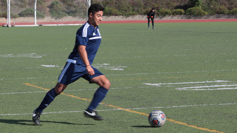 Freshman Ramon Gutierrez Jr. kept his recent offensive streak in tact on Friday afternoon, but the Owls couldn't get back on track in their 1-4 loss to Victor Valley. Photo By: Grazia Watkins