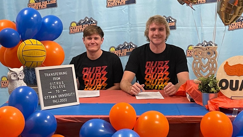 Matty Roebuck and Ian Tauer are headed to Ottawa University to continue their playing careers.