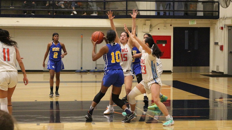 Citrus held West LA to 25.7-percent shooting, including just one field goal in the second quarter, to grab a 69-58 victory Saturday night. Photo by Rebekah Rudder