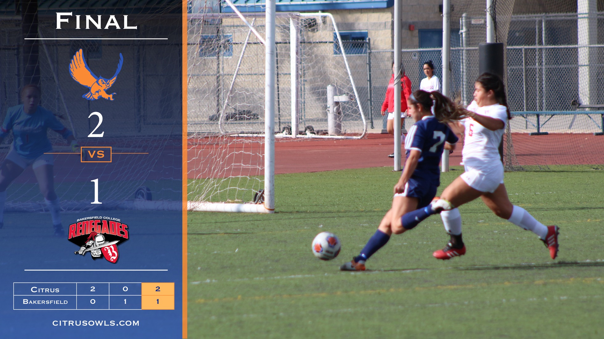 Women's Soccer Holds Off Bakersfield In 2-1 Victory