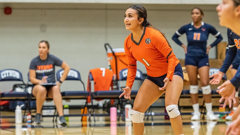 Alexis Aguayo finished with 14 digs against West LA. Photo by Jacob Bramley